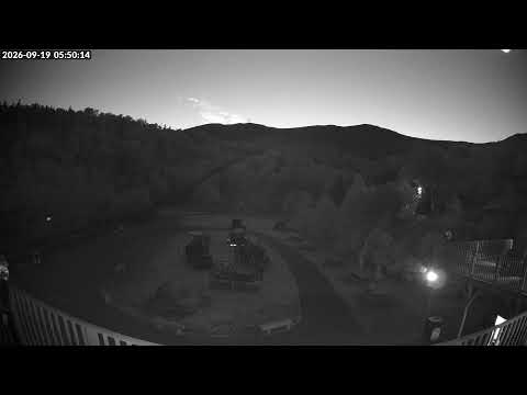 Mount Washington Cog Railway at golden hour