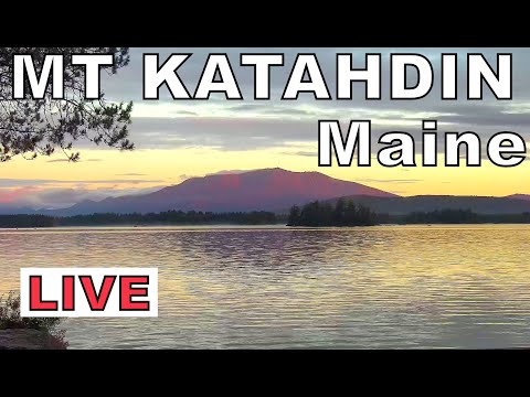 Mt Katahdin at golden hour