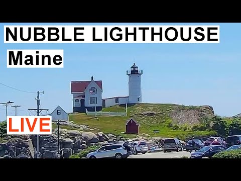 Nubble Lighthouse at golden hour