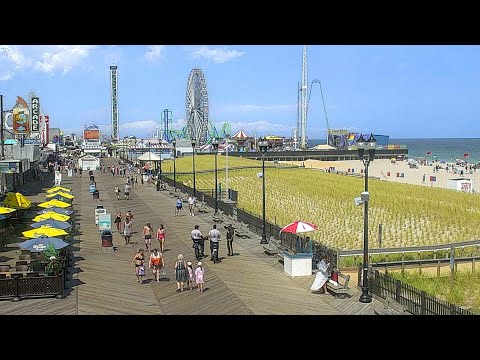 Seaside Heights Boardwalk at golden hour