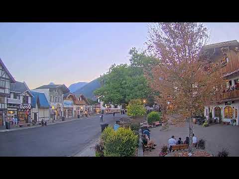 Downtown Leavenworth at golden hour