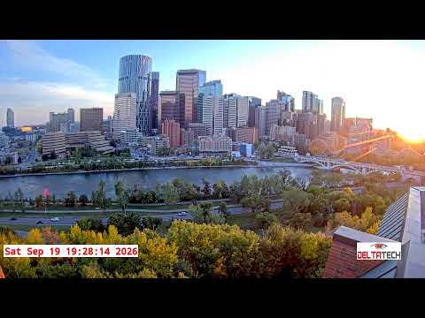 Calgary Downtown at golden hour