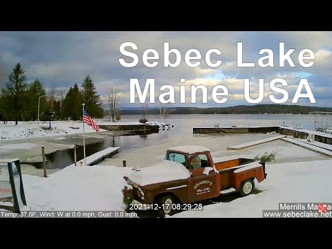 Sebec Lake at golden hour