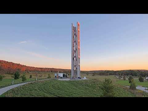 Flight 93 Memorial at golden hour