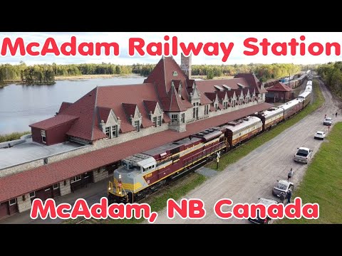 McAdam Railway Station at golden hour