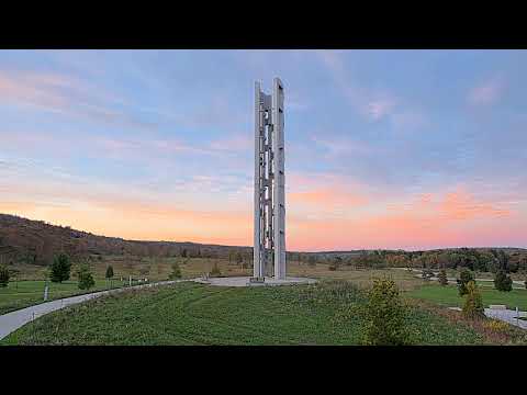 Flight 93 Memorial at golden hour