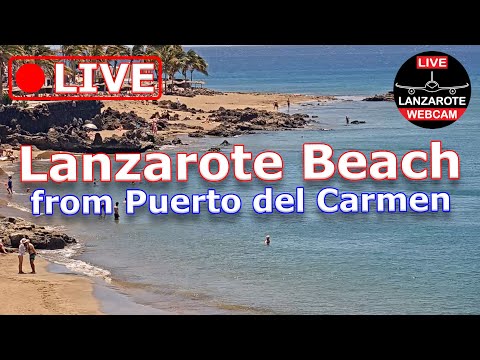Puerto del Carmen Beach at golden hour