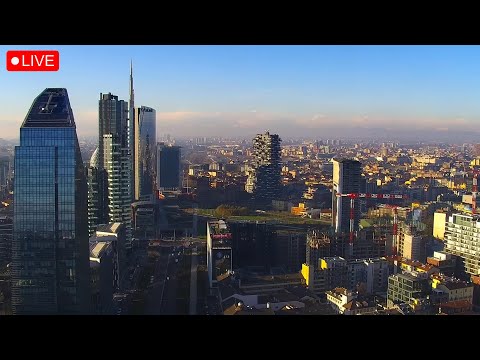 Milan Skyline at golden hour