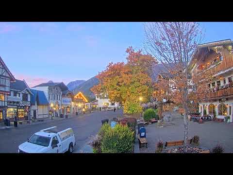 Downtown Leavenworth at golden hour