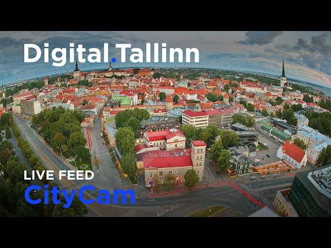 Tallinn Old Town at golden hour