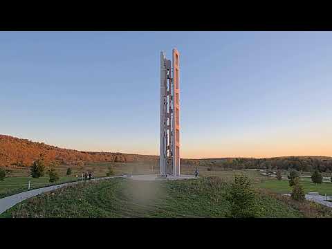 Flight 93 Memorial at golden hour