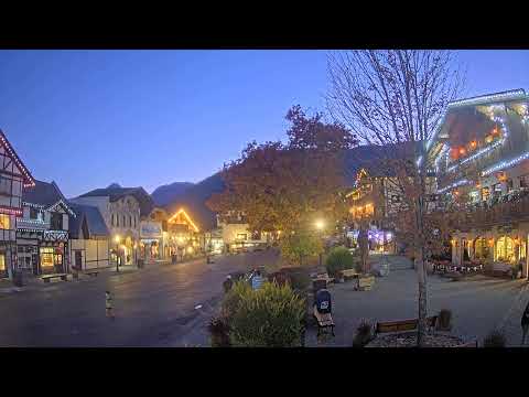 Downtown Leavenworth at golden hour