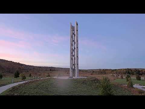 Flight 93 Memorial at golden hour