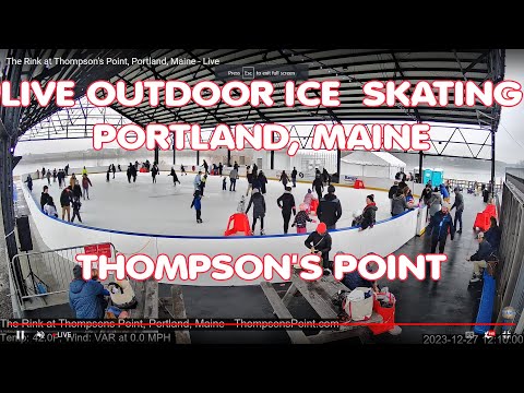 Thompson's Point Rink at golden hour